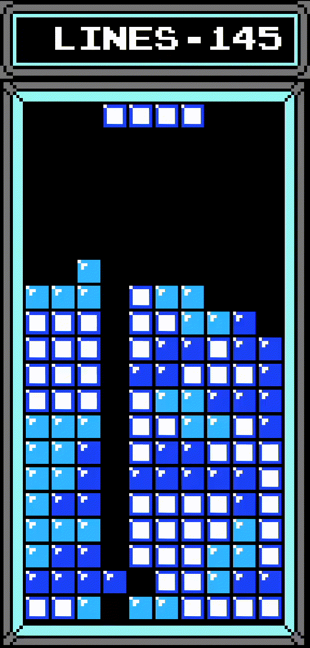 "I" pieces are used to score Tetrises.